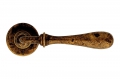 Tosca Aged Bronze Shabby-Chic Door Handle on Rosette Linea Calì
