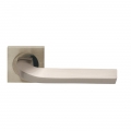 Trendy Manital Door Handle Satin Nickel on Rosette
