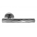 Twee Contemporary Door Handle on Rosette by Designer Massimo Cavana for Mandelli