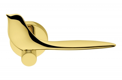 Twitty Polished Chrome Door Handle on Rosette Winner Colombo Design International Award