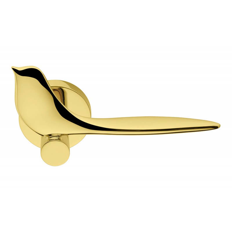 Twitty Polished Chrome Door Handle on Rosette Winner Colombo Design International Award