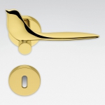 Twitty Polished Chrome Door Handle on Rosette Winner Colombo Design International Award
