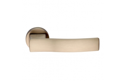 Vanessa Series Fashion forme Door Handle on Round Rosette Frosio Bortolo Ideal for Architects