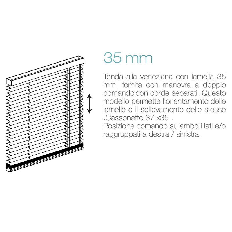 Venetian Aluminum 35mm Technical Curtain Cènto® by Centanni