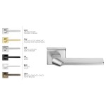 Vera Arieni Door Handle with Square Rosette Made in Italy