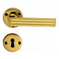 Verona Handle on Round Rose With Keyhole Covers Screws in View of Classic Tradition Bal Becchetti