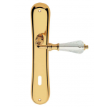 Veronica Door Handle on Plate Linea Calì Crystal