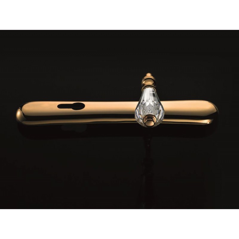 Veronica Door Handle on Plate Linea Calì Crystal