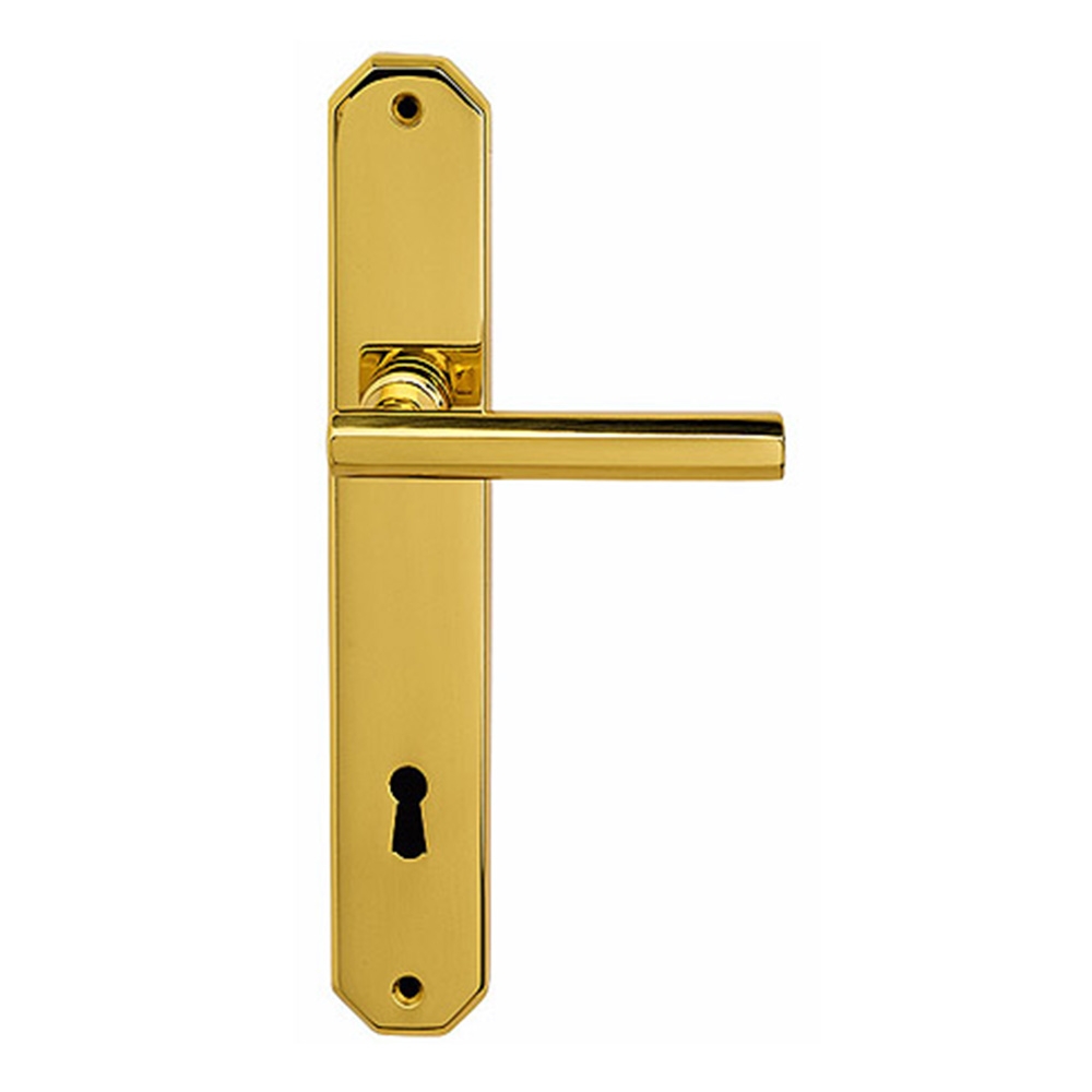 Vienna Handle on Plate With Spring in Classic Style Bal Becchetti