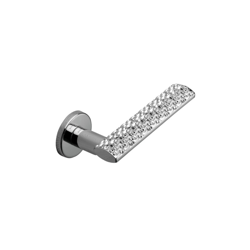 Vision Zincral Linea Calì Door Handle with Embossed Grip