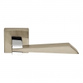 Wanda Series Fashion forme Door Handle on Square Rosette Frosio Bortolo With Bronze Finish