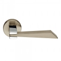 Wanda Series Fashion forme Door Handle on Round Rosette Frosio Bortolo With Different Materials