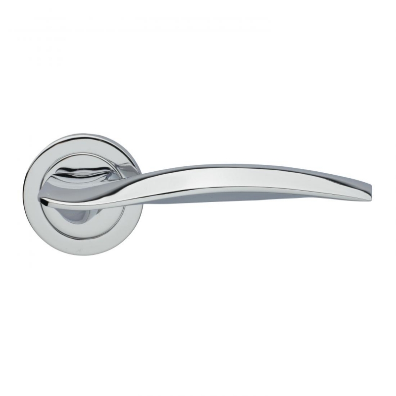 Wind Design Manital Polished Chrome Pair of Door Lever Handles