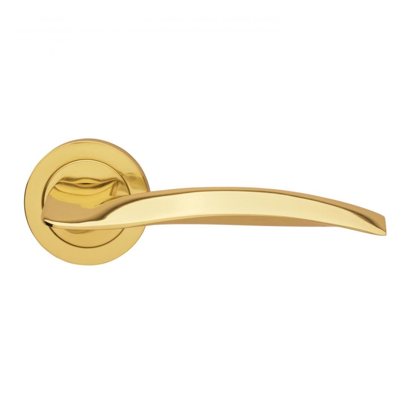 Wind Design Manital Polished Brass Door Lever Handles