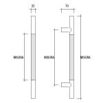 YOD.500 pba Handle Leather and stainless steel AISI 316L