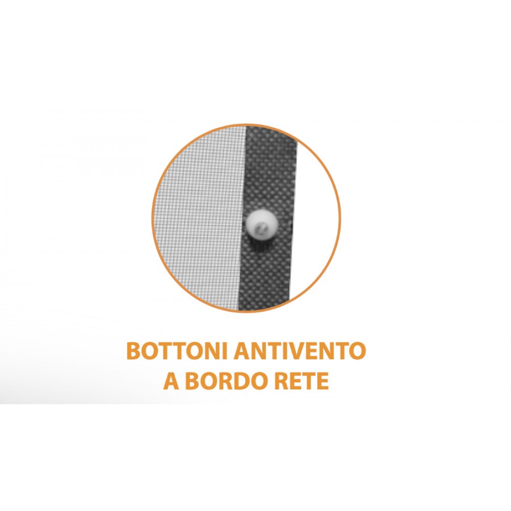 Vertical Spring Mosquito Net with Buttons on Edge Livia