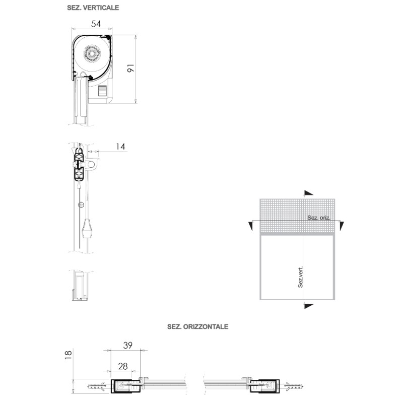 Anti Bedbug Mosquito Net for Window Pasini VICTORIA V50 S