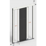 Mosquito Net 1 0:22 Gioconda Reversible Door Network Pleated Zanzar Sistem