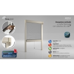 Mosquito Net Bettio Rosy Spring rubbed Click-Clack and Guides Vertical Spring