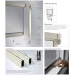 Mosquito Net Bettio Rosy Spring rubbed Click-Clack and Guides Vertical Spring