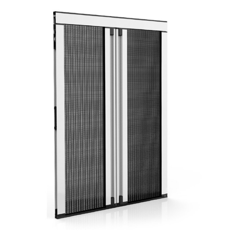 Pleated Mosquito Net 2 Sliding Doors for French Door Easy to Install Plissé Zanzar Sistem