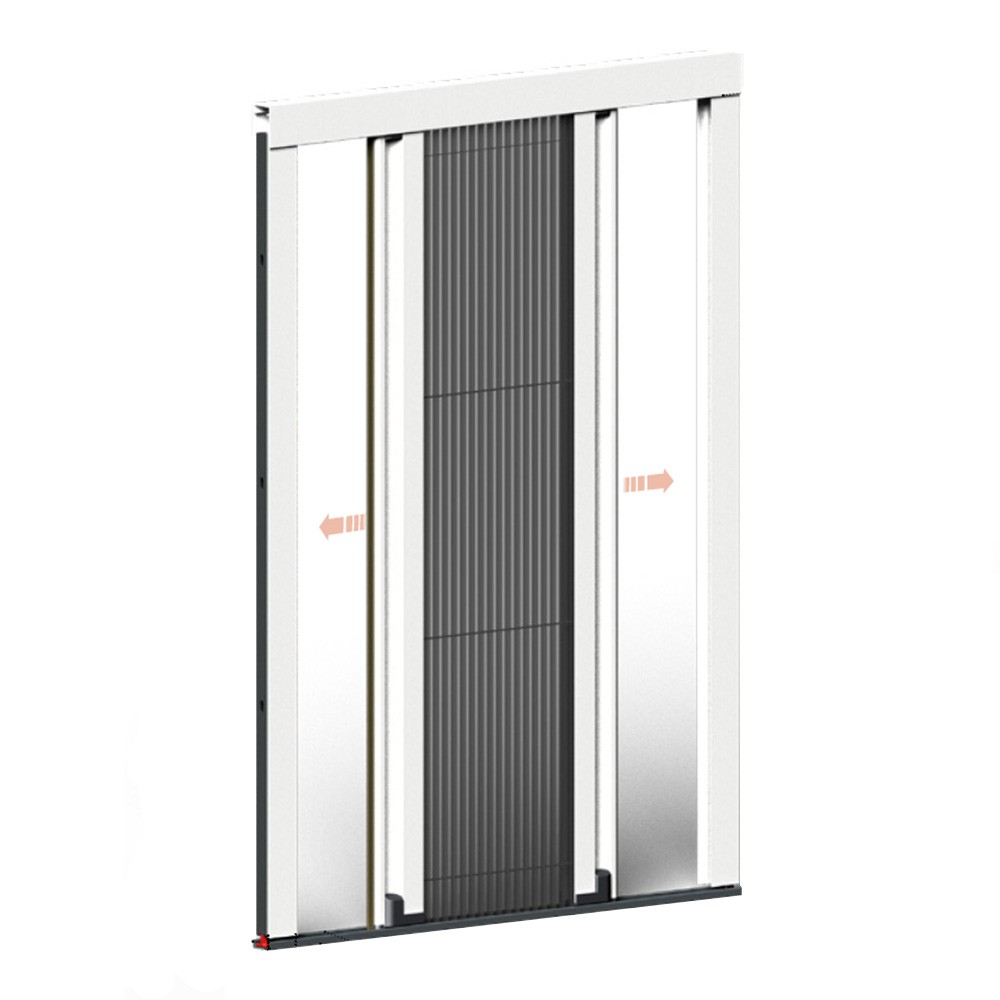 Reversible Pleated Mosquito Net to Enter on Both Sides Plissé Type Zanzar Sistem