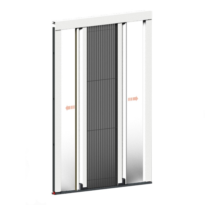 Reversible Pleated Mosquito Net to Enter on Both Sides Plissé Type Zanzar Sistem