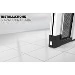 Mosquito Net Without Ground Guide for French Doors with 1 Leaf Free Zanzar Type