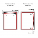 Mosquito Net Without Ground Guide for French Doors with 1 Leaf Free Zanzar Type