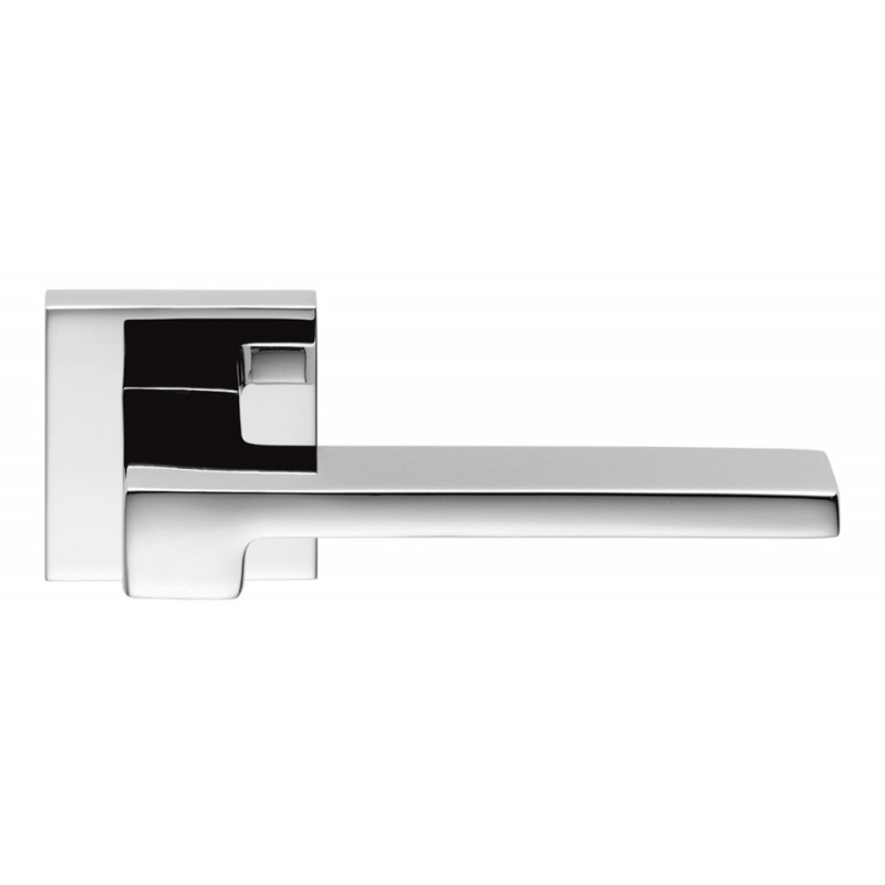 Ellesse Polished Chrome Door Handle on Rosette Studio Bartoli for Colombo Design