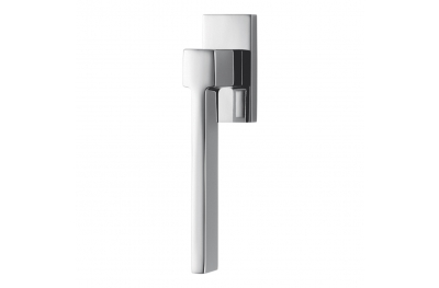 Zelda Polished Chrome Door Handle on Rosette by Designer Jean Marie Massaud for Colombo Design