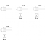 Zen Mesh Polished Chrome Door Handle on Rosette Linea Calì Crystal